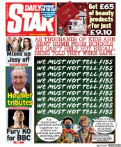 Daily Star () Newspaper Front Page for 15 December 2020
