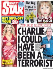 Daily Star () Newspaper Front Page for 15 January 2019