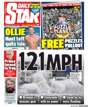 Daily Star () Newspaper Front Page for 15 January 2020