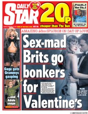 Daily Star () Newspaper Front Page for 15 February 2017