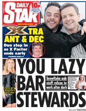 Daily Star () Newspaper Front Page for 15 February 2019