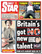 Daily Star () Newspaper Front Page for 15 April 2013