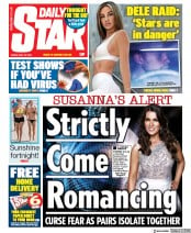 Daily Star () Newspaper Front Page for 15 May 2020