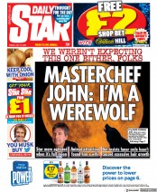 Daily Star () Newspaper Front Page for 15 July 2022