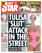 Daily Star () Newspaper Front Page for 15 August 2013