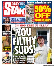 Daily Star () Newspaper Front Page for 15 August 2022