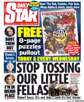 Daily Star () Newspaper Front Page for 16 October 2019
