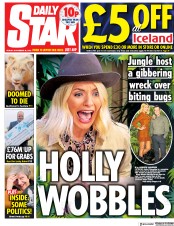 Daily Star () Newspaper Front Page for 16 November 2018