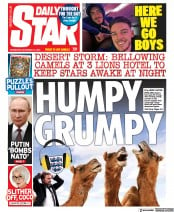 Daily Star () Newspaper Front Page for 16 November 2022