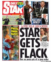 Daily Star () Newspaper Front Page for 16 December 2019