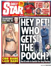 Daily Star () Newspaper Front Page for 16 January 2018