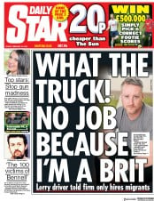 Daily Star () Newspaper Front Page for 16 February 2018