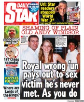 Daily Star () Newspaper Front Page for 16 February 2022