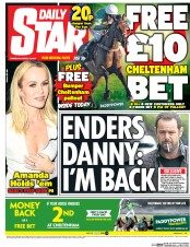 Daily Star () Newspaper Front Page for 16 March 2017