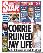 Daily Star () Newspaper Front Page for 16 May 2019