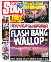 Daily Star () Newspaper Front Page for 16 May 2022