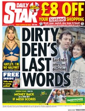 Daily Star () Newspaper Front Page for 16 June 2018