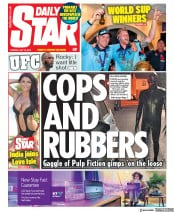 Daily Star () Newspaper Front Page for 16 July 2019