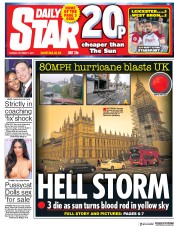 Daily Star () Newspaper Front Page for 17 October 2017