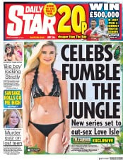 Daily Star () Newspaper Front Page for 17 November 2017
