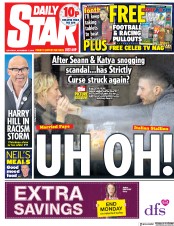 Daily Star () Newspaper Front Page for 17 November 2018