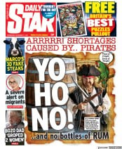 Daily Star () Newspaper Front Page for 17 November 2021