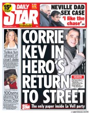 Daily Star () Newspaper Front Page for 17 December 2013