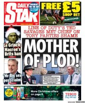 Daily Star () Newspaper Front Page for 17 December 2021