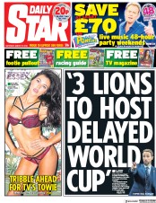 Daily Star () Newspaper Front Page for 17 March 2018