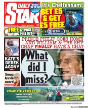 Daily Star () Newspaper Front Page for 17 March 2021