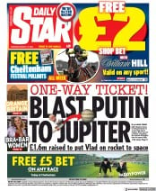 Daily Star () Newspaper Front Page for 17 March 2022