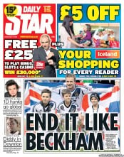 Daily Star () Newspaper Front Page for 17 May 2013