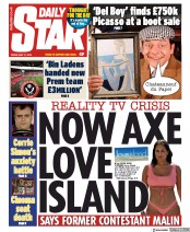 Daily Star () Newspaper Front Page for 17 May 2019