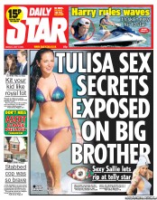 Daily Star () Newspaper Front Page for 17 June 2013