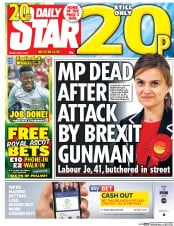 Daily Star () Newspaper Front Page for 17 June 2016