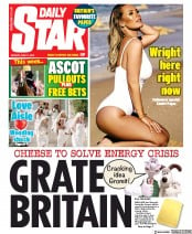 Daily Star () Newspaper Front Page for 17 June 2019