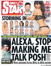 Daily Star () Newspaper Front Page for 17 August 2018