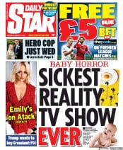 Daily Star () Newspaper Front Page for 17 August 2019