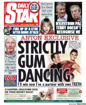 Daily Star () Newspaper Front Page for 17 September 2019