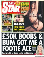Daily Star () Newspaper Front Page for 18 October 2017
