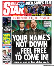 Daily Star () Newspaper Front Page for 18 October 2021