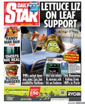 Daily Star () Newspaper Front Page for 18 October 2022