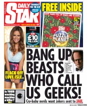 Daily Star () Newspaper Front Page for 18 December 2019