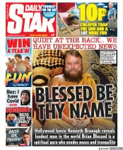 Daily Star () Newspaper Front Page for 18 January 2022