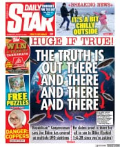 Daily Star () Newspaper Front Page for 18 January 2023