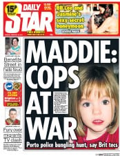 Daily Star () Newspaper Front Page for 18 February 2014