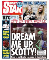 Daily Star () Newspaper Front Page for 18 February 2020