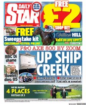 Daily Star () Newspaper Front Page for 18 March 2022