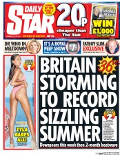 Daily Star () Newspaper Front Page for 18 July 2017