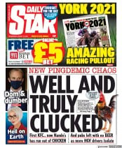 Daily Star () Newspaper Front Page for 18 August 2021